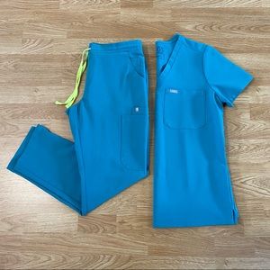 Figs Scrubs Set - MARINE
